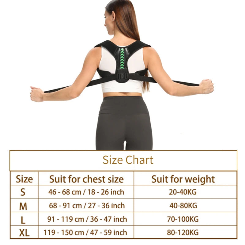 Adjustable Posture Corrector Belt for Shoulders and Back