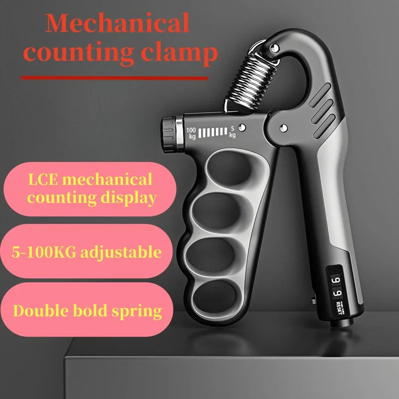 Adjustable Hand Strengthener for Strength Exercise, Muscle Recovery 5-100kg