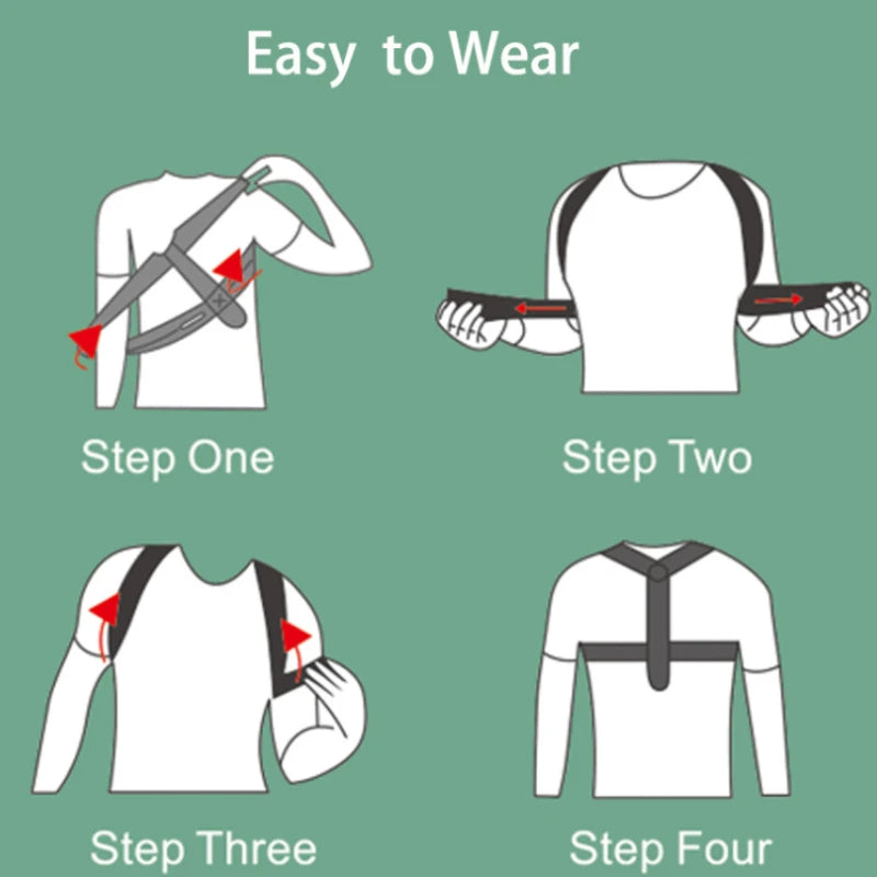 Adjustable Posture Corrector Belt for Shoulders and Back