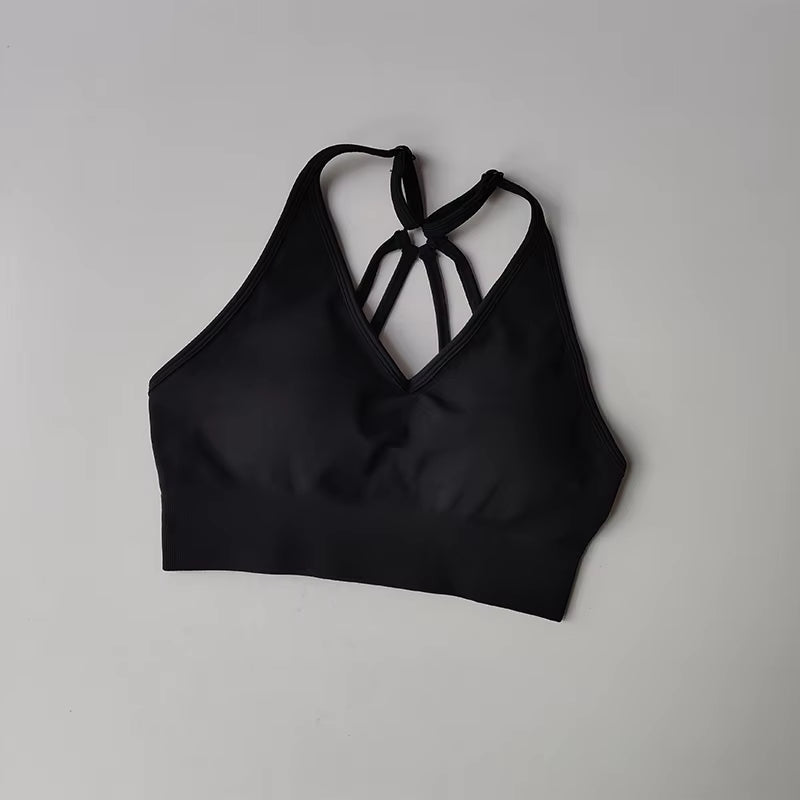 2 Pieces - Fitness Set with High Waist Shorts